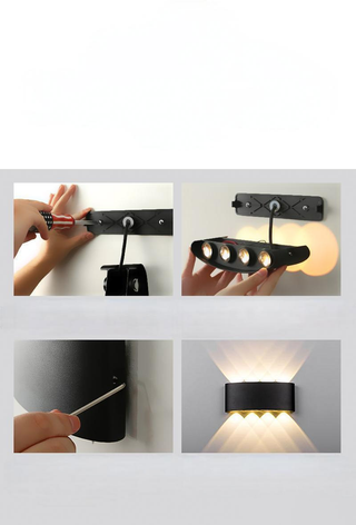 Outdoor LED Wall Light – Bidirectional Up Down Light Fixture | IP54 Rated Aluminum Alloy