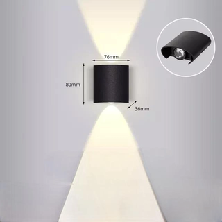 Outdoor LED Wall Light – Bidirectional Up Down Light Fixture | IP54 Rated Aluminum Alloy