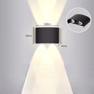 Outdoor LED Wall Light – Bidirectional Up Down Light Fixture | IP54 Rated Aluminum Alloy