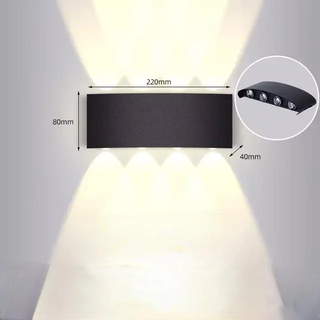 Outdoor LED Wall Light – Bidirectional Up Down Light Fixture | IP54 Rated Aluminum Alloy