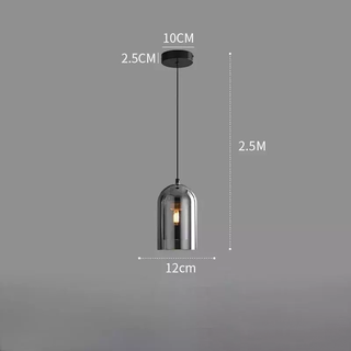 Durable Ceiling Light – Oval Glass Shade with Metal Halide Lamp Included