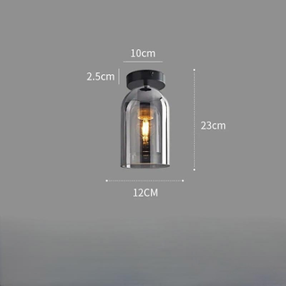 Durable Ceiling Light – Oval Glass Shade with Metal Halide Lamp Included