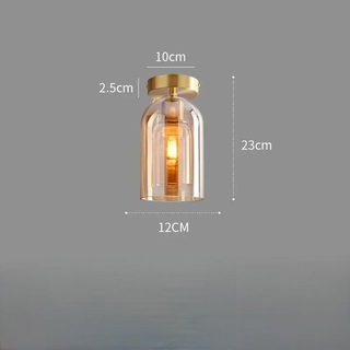 Durable Ceiling Light – Oval Glass Shade with Metal Halide Lamp Included