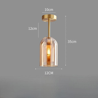 Durable Ceiling Light – Oval Glass Shade with Metal Halide Lamp Included