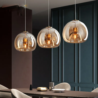 Durable Ceiling Light – Oval Glass Shade with Metal Halide Lamp Included