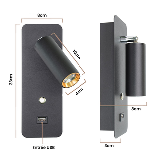 USB Wall Light – Modern LED Wall Lamp with Easy Installation & Energy Efficient Lighting