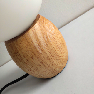 Nordic Table Lamp – Wooden Bedside Lamp With Soothing Light Fixture & Custom Temperature