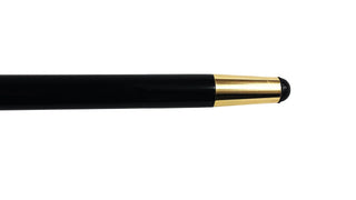 24K gold-plated crystal handle black beechwood handcrafted Italian walking cane full length