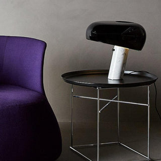 Modern carbon steel lamp — E27 glass ambient glow