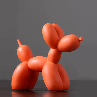balloon dog sculpture colorful resin figurine eco friendly decor overhead view