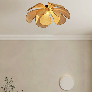 Brown rattan pendant light for Bohemian living room