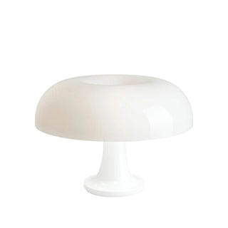 Cozy mushroom table lamp side — warm ambient interior