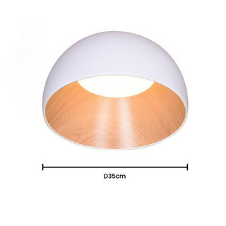 Indoor LED Ceiling Light – Wood Metal Lamp With Adjustable Lighting Modes