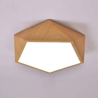 Modern Ceiling Light - Wood Effect LED Lamp | Energy Efficient Lighting Fixture