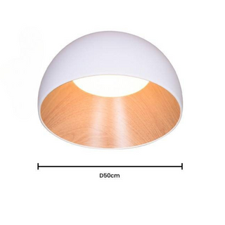 Indoor LED Ceiling Light – Wood Metal Lamp With Adjustable Lighting Modes