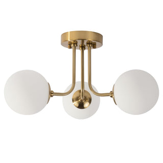 Retro Glass Ceiling Light – Multi Heads Ceiling Lamp with Warm Glow and Glass Balls