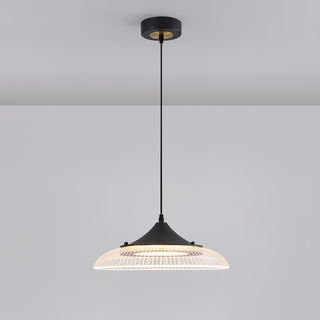 Black gold bowl pendant from below — energy-efficient LED lamp