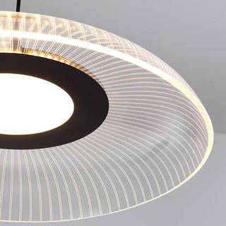 Modern LED gold bowl pendant lamp — black energy-efficient fixture