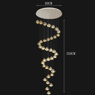 Modern Crystal Chandelier – Elegant LED Pendant Light Fixture for Living Room