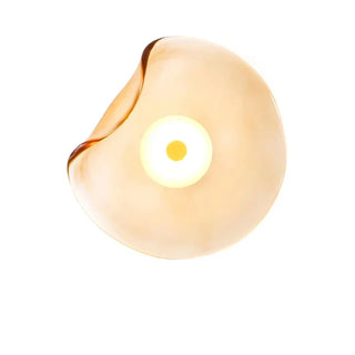 Glass Stone Wall Light | Modern Wall Lamp with Soft LED Lighting and Tempered Glass Fixture