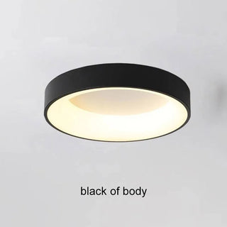 Round Metal Ceiling Light – Modern LED Fixture With Remote Control & Dimmable Brightness