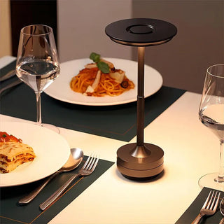 LED disk touch table lamp — elegant adjustable ambient light