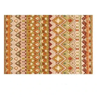 moroccan rug collection meknes style non slip thin carpet front view