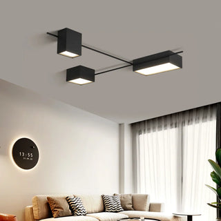 Modern LED Ceiling Light – Acrylic Surface Mount Light With Stainless Steel Finish