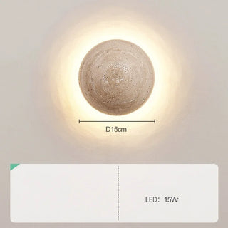 Stone Wall Light – Modern Wall Sconce with Natural Stone Finish & Soft LED Illumination