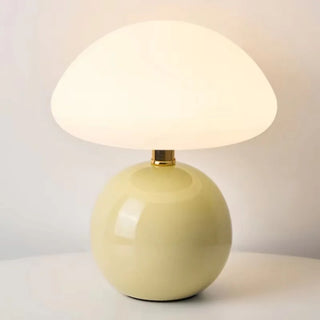 Ceramic Table Lamp – Modern LED Bedroom Lighting With Soft Ambient Light