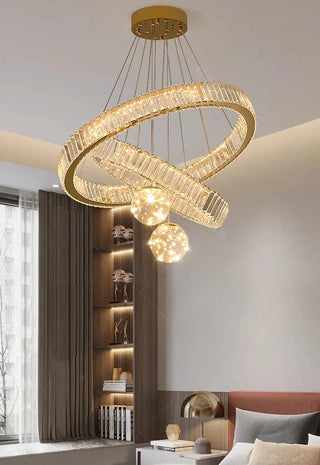 Modern Crystal Chandelier – Dimmable LED Lighting | Elegant Living & Dining Room Fixture