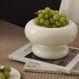 ceramic fruit plate earthworks handcrafted porcelain plates elegant tableware dish side view