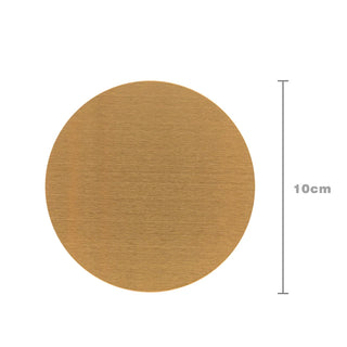 metal cup coaster luxury brushed metal placemat heat resistant table protector alternate view
