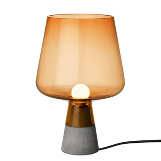 Industrial Bedside Lamp – LED Glass Stone Table Light With Polished Chrome Finish
