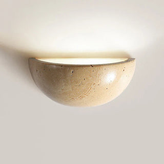 Yellow Stone Wall Light – Japanese Wall Sconce With Soft Ambient Lighting