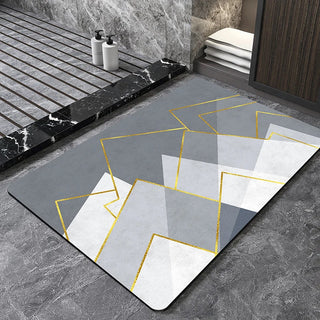 luxury eco-friendly diatom bath mat front view