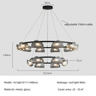 Smoked Glass Pendant Light – Modern Dining Room Lighting With Chrome Finish