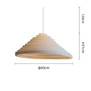 Suspension Moderne – Lampe à Suspension en Résine avec Abat-jour en Acrylique Blanc et Bordure en Fer