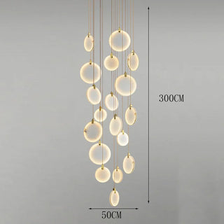 Suspension LED acrylique – Luminaire suspendu moderne pour éclairage de salon