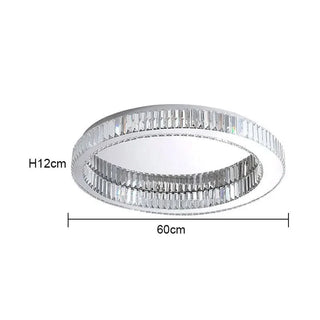 LED Ceiling Light – Modern Gold Finish Crystal Lamp with Adjustable Warm Ambient Lighting