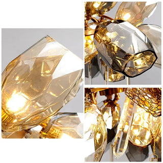 Modern Glass Pendant Light – Aluminum LED Pendant Lamp for Living Room Lighting