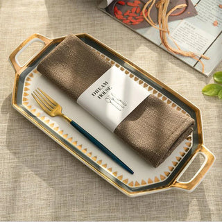 flax placemat cloth non slip heat resistant table placemat dining angle view
