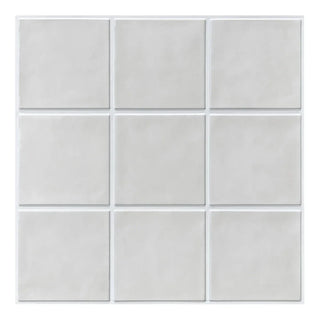 sicily wall tile panels self-adhesive eco-friendly vinyl cream white matte finish front view