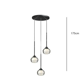 Crystal LED Pendant Light – Modern Dimmable Fixture with Remote Control