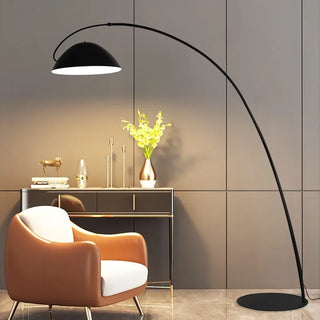 Black Metal Floor Lamp – Modern Adjustable LED Lighting for Living Room Ambiance