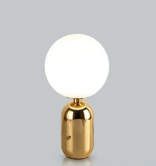 Modern Bedside Lamp | Metal And Glass Lamp With Soft LED Lighting