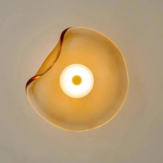 Glass Stone Wall Light | Modern Wall Lamp with Soft LED Lighting and Tempered Glass Fixture