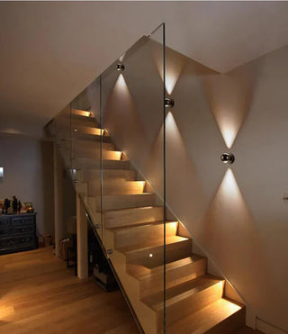 Aluminum Wall Light – Minimalist Adjustable Dual Beam Spherical Wall Sconce