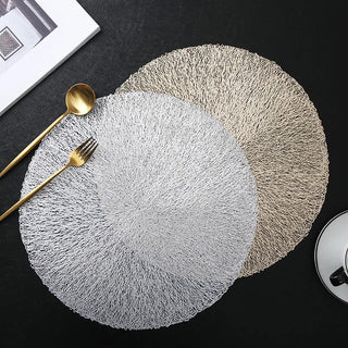 heat insulation placemats non slip pvc dining coasters table protection pads angle view