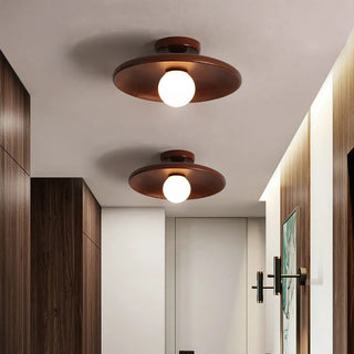 Wood Ceiling Light – Modern Natural Wood Lighting With Warm Ambient LED Illumination